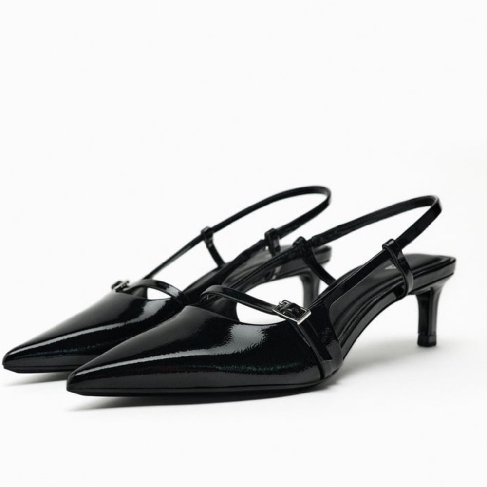 Zara Black Patent Leather Heels - Picture 12 of 12